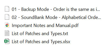 Arturia Minifreak patches - soundbank content
