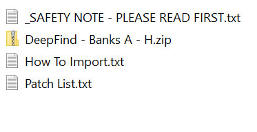 Behringer Deepmind patches - soundbank content